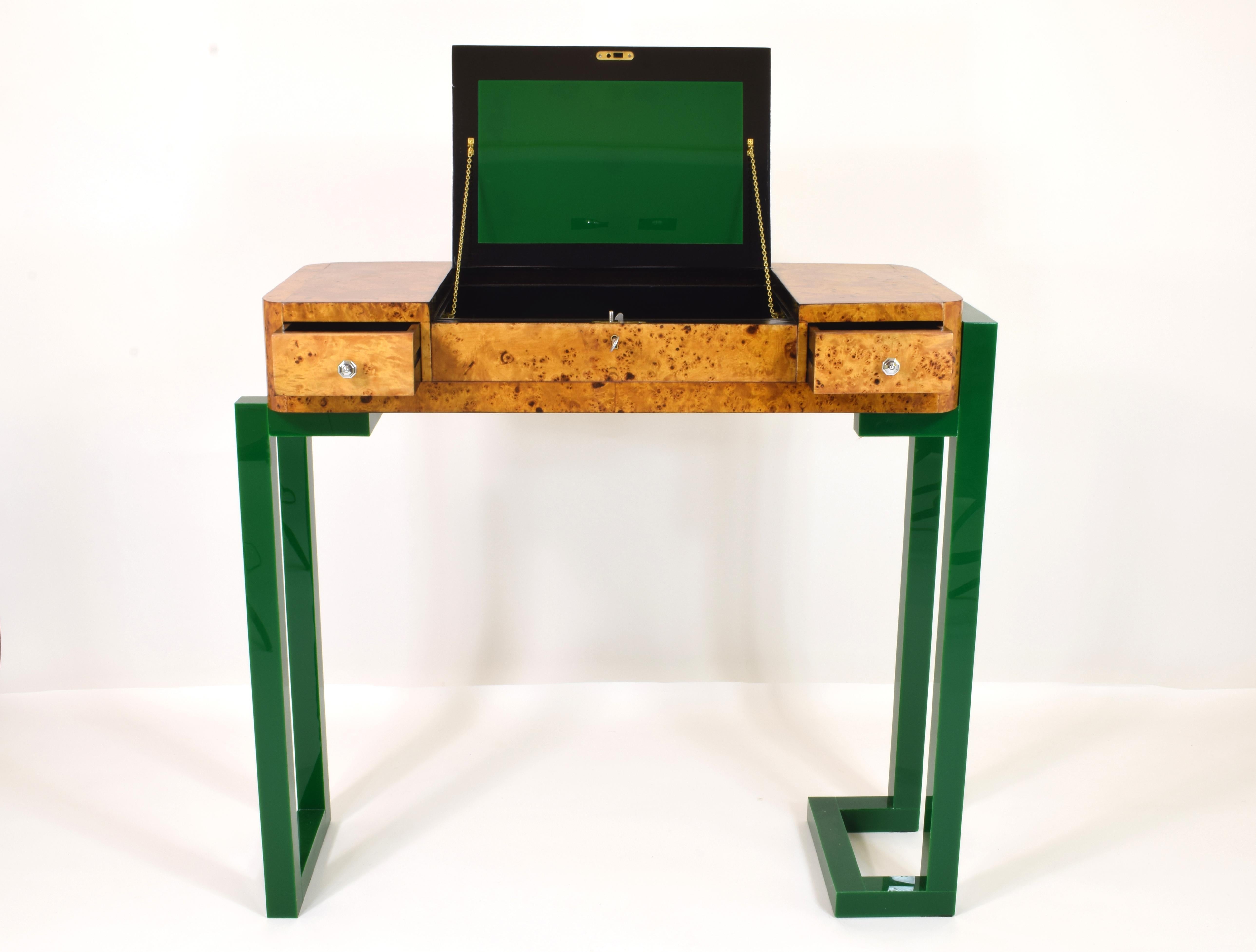 Console “Flamant Vert” from “Trasformatio” Collection, Italy, 1930/2022 In Good Condition For Sale In Napoli, IT