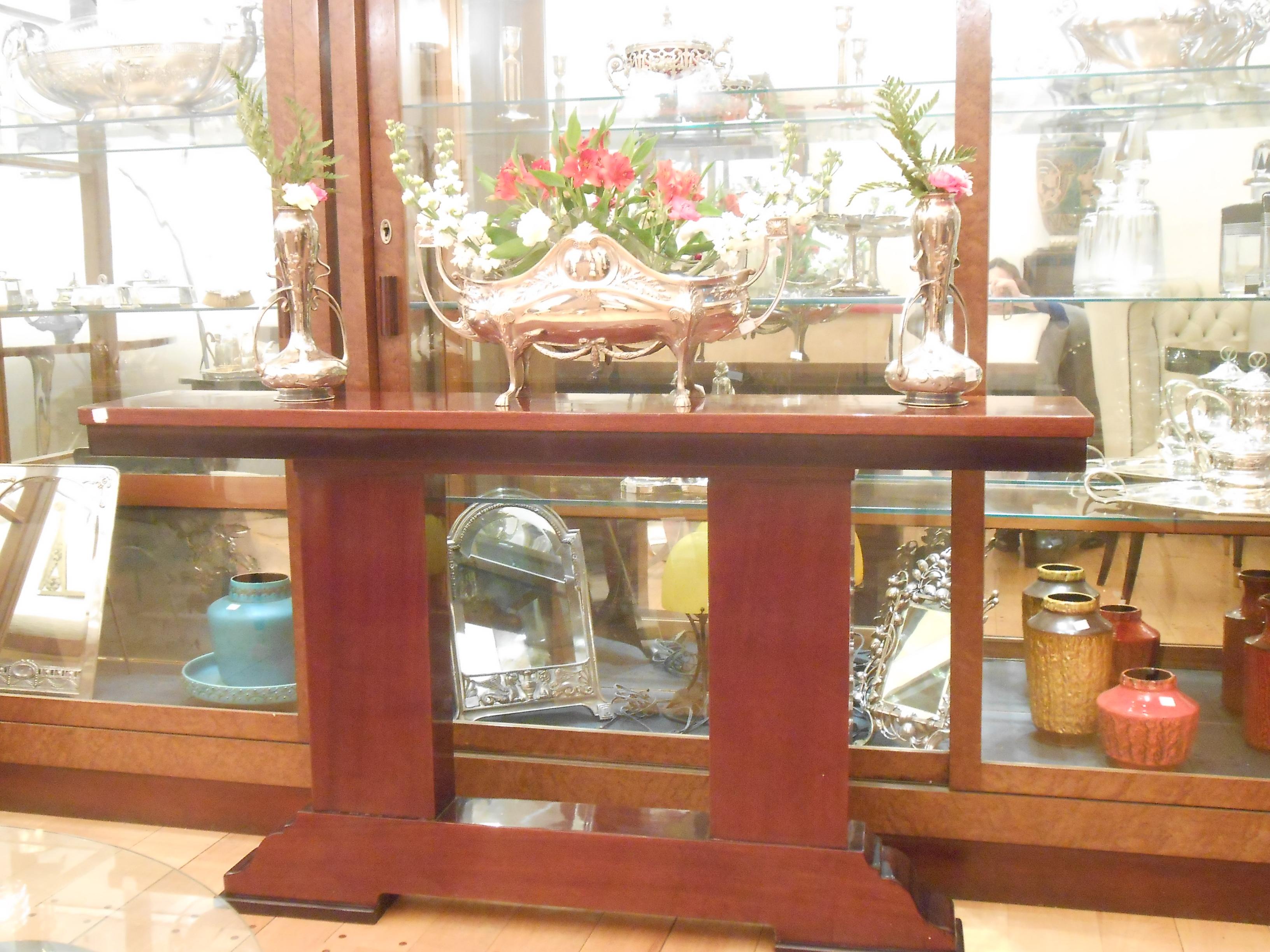 French Console France, 1920, Art Deco in Wood For Sale