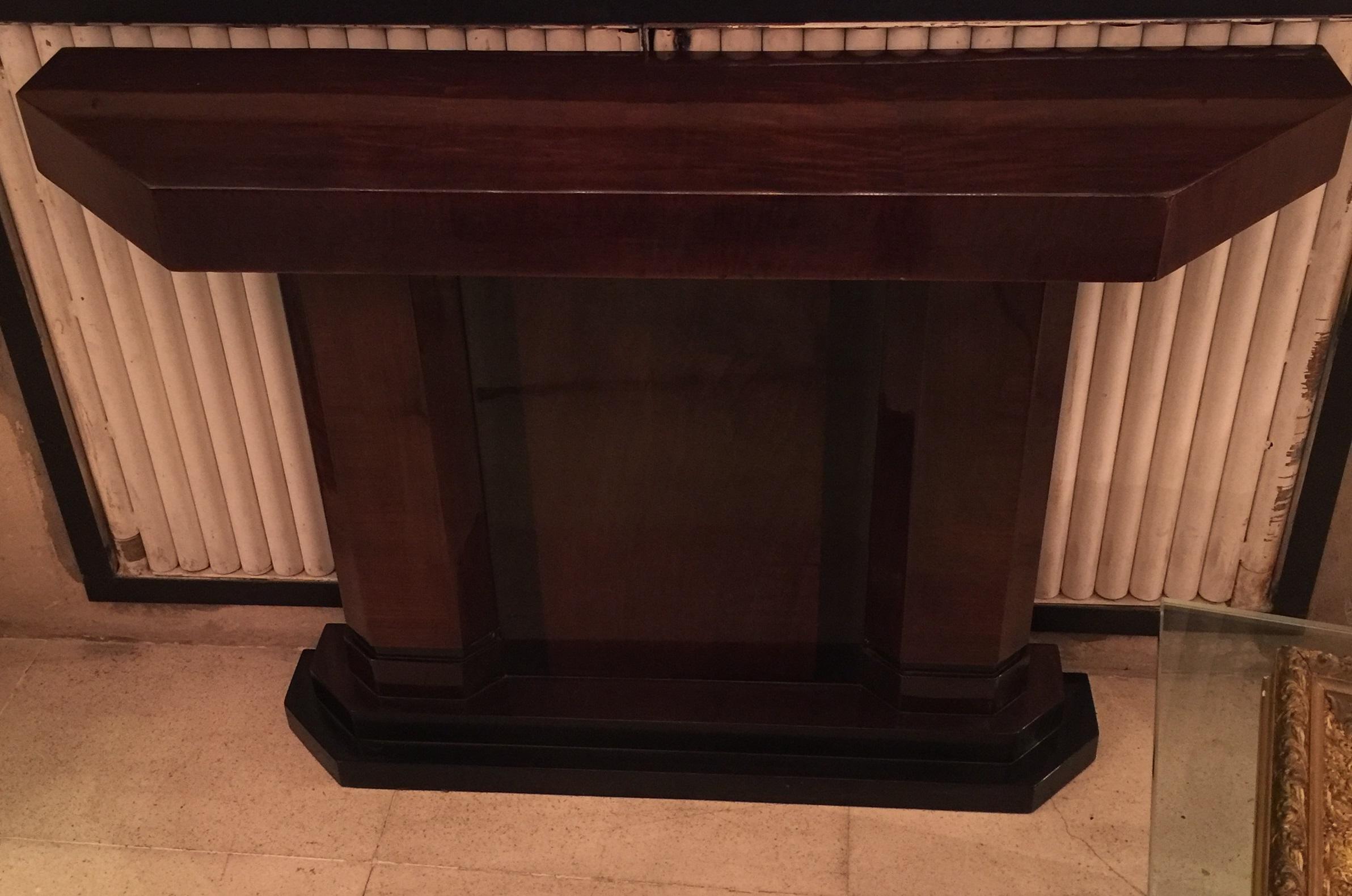 Console, France, 1925, Art Deco in Wood For Sale 1