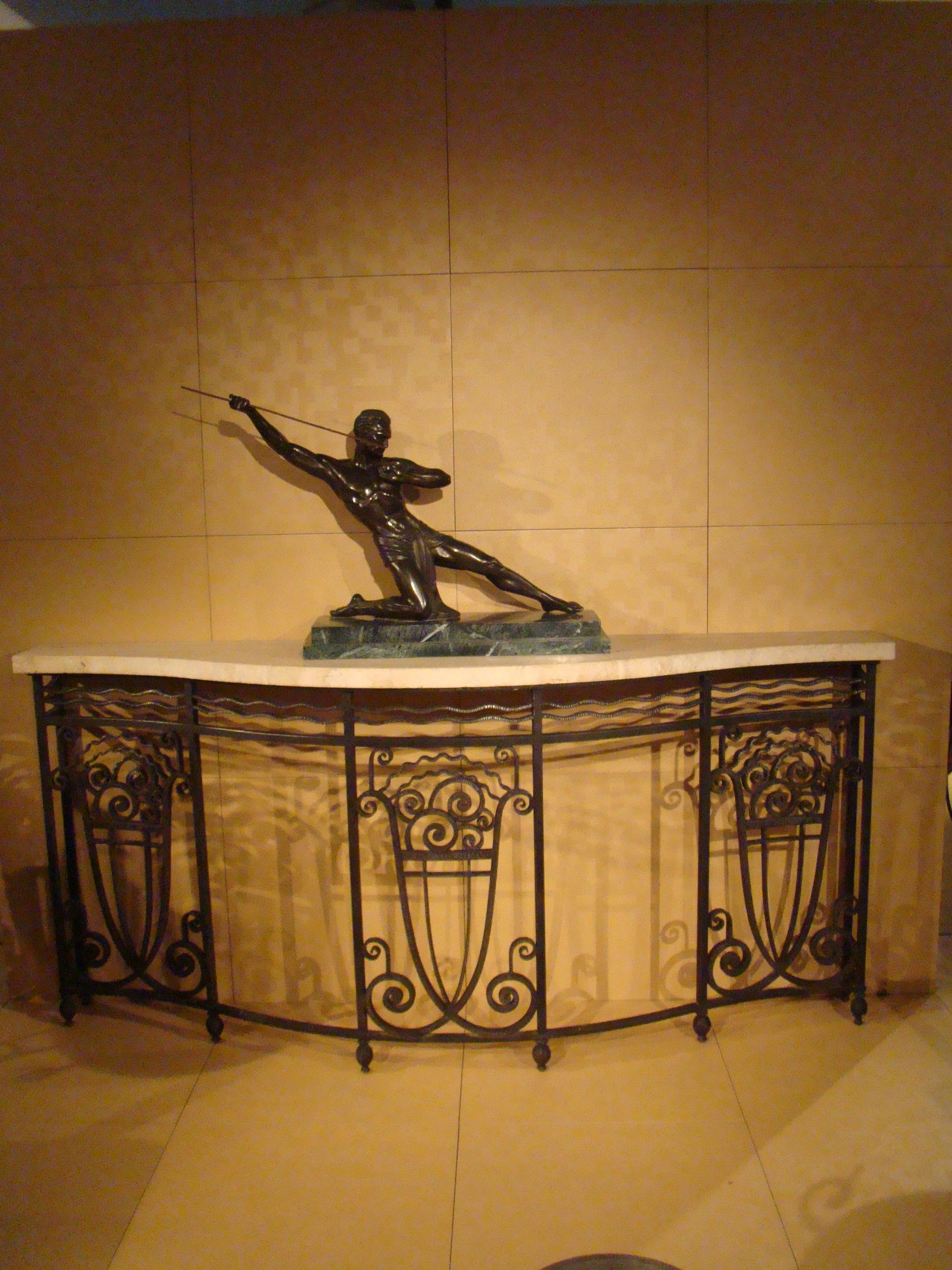 Konsole, Frankreich, 1937, Art Deco , zugeschrieben Montagnac Pierre Paul (Mitte des 20. Jahrhunderts) im Angebot