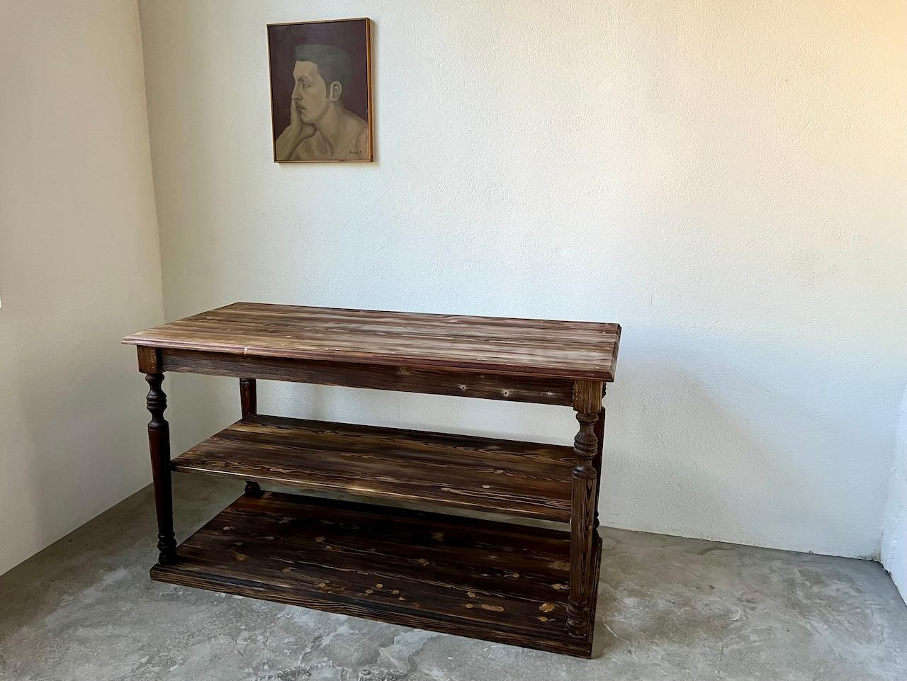 French Provincial Console, french drapery table from the 50's