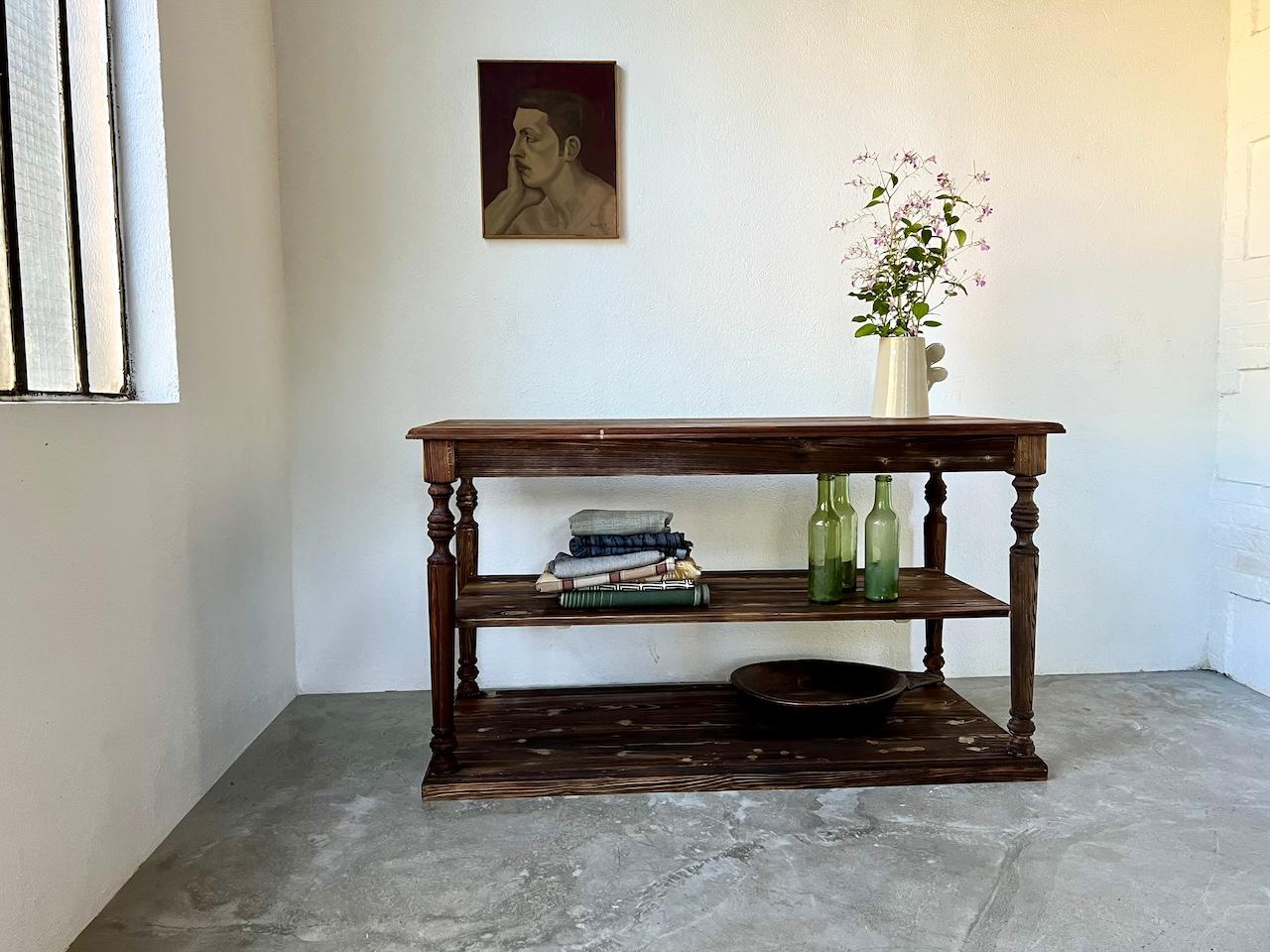 Mid-20th Century Console, french drapery table from the 50's