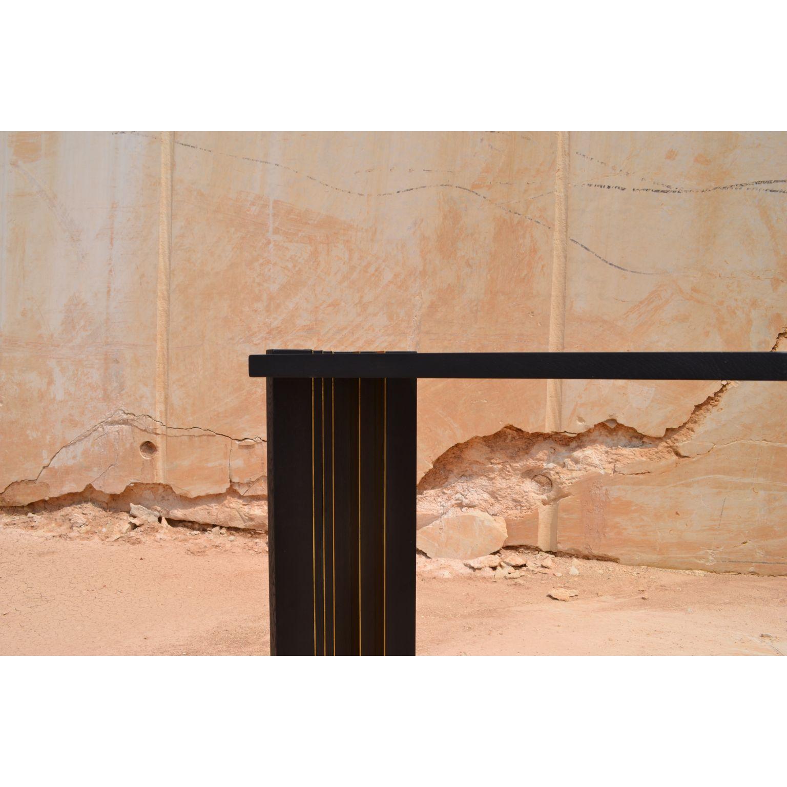 Console in Black and Gold by Dessislava Madanska For Sale 8