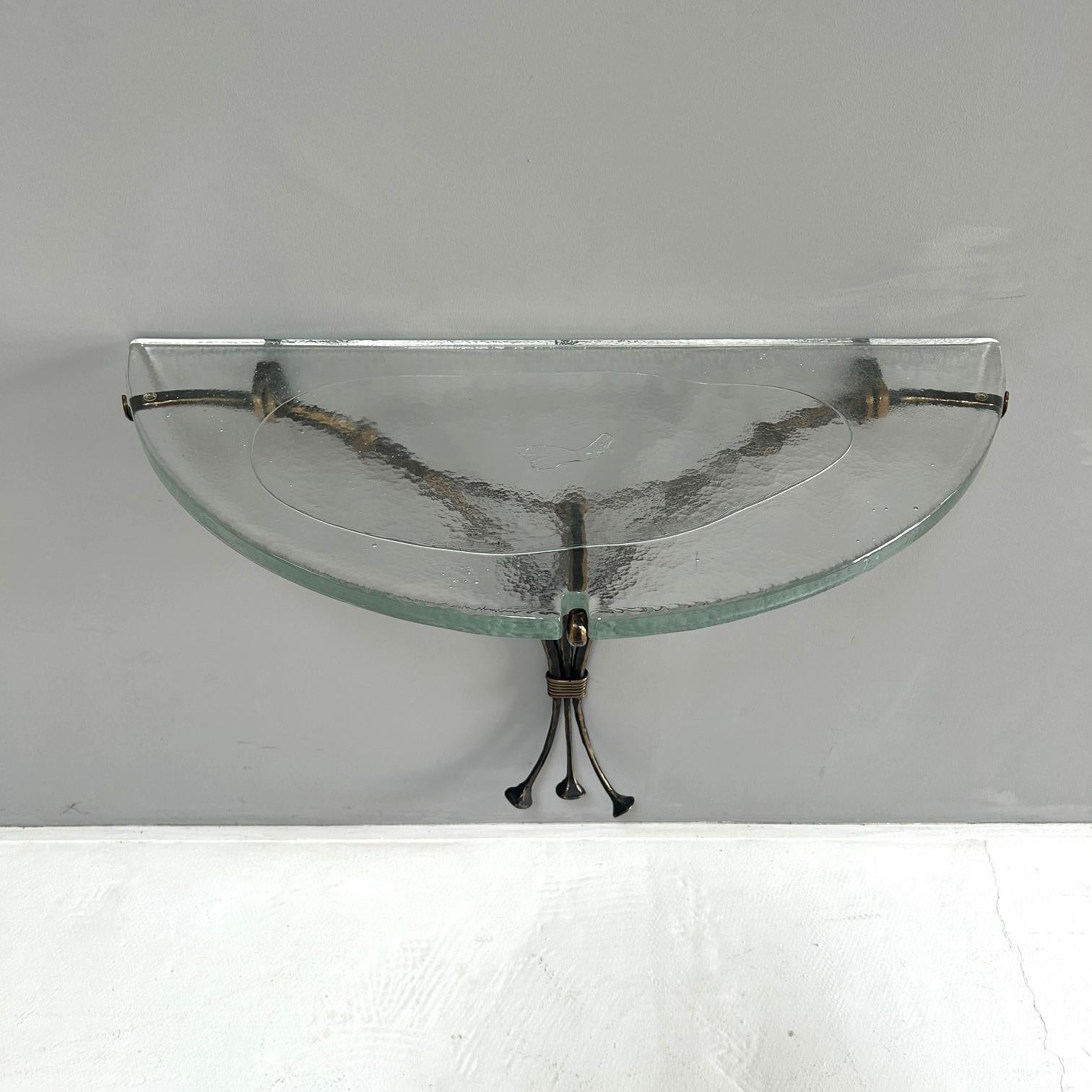 Console in forged bronze in the style of Lothar Klute For Sale 1