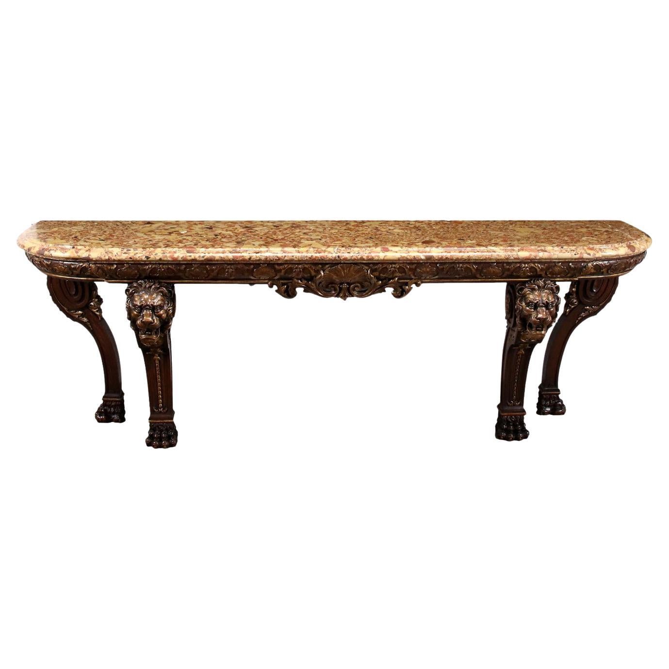 Console in French Neoclassical Style, XIXth Century For Sale