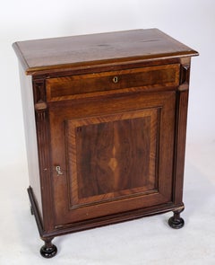 Console Made In Mahogany With Inlaid Wood From 1880s