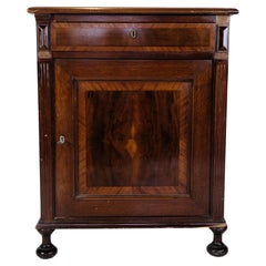 Console in Mahogany with Inlaid Wood from the 1880