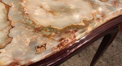 Console en marbre et bois, France, 1930, Style : Art Déco