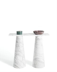New Modern Console in Marble, Creator Karen Chekerdjian