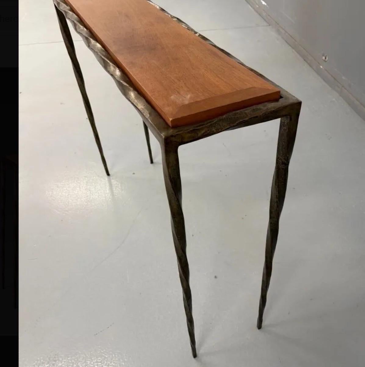 Français console en métal et Wood 