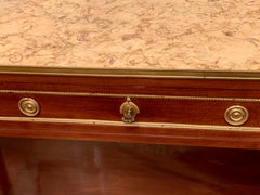 19th Century Console in Mahogany and bronze