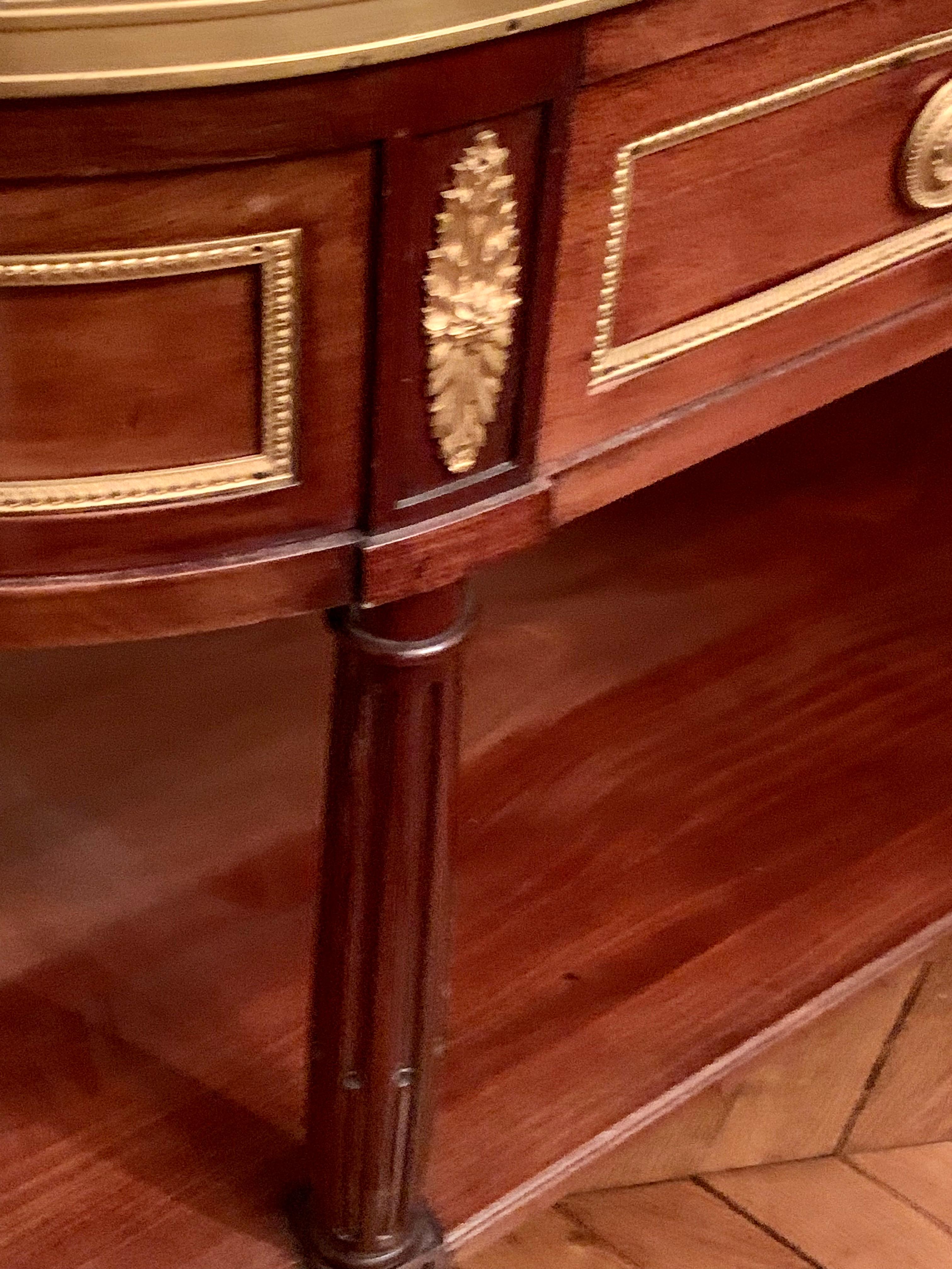 Francese Console in mohagany e bronzo in vendita