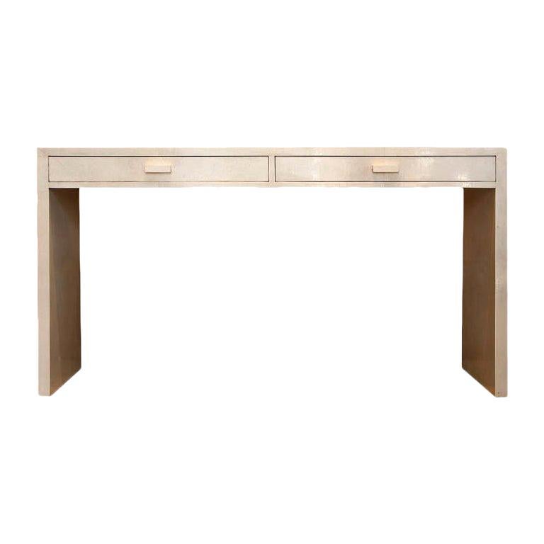 Console in Parchment Handmade, Made in Italy Designed by Michel Leo
