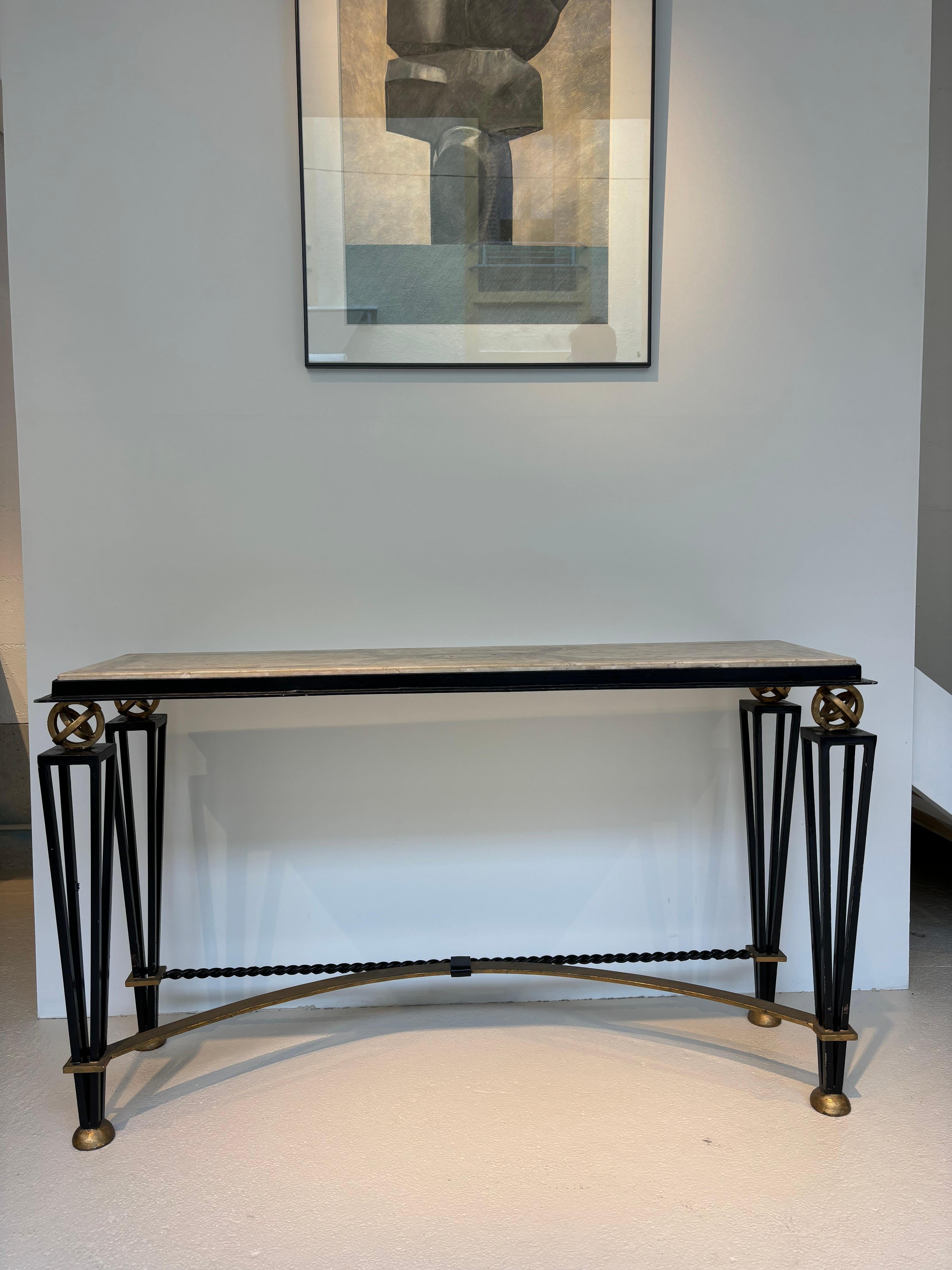 Art Deco Console in the manner of 1940s For Sale
