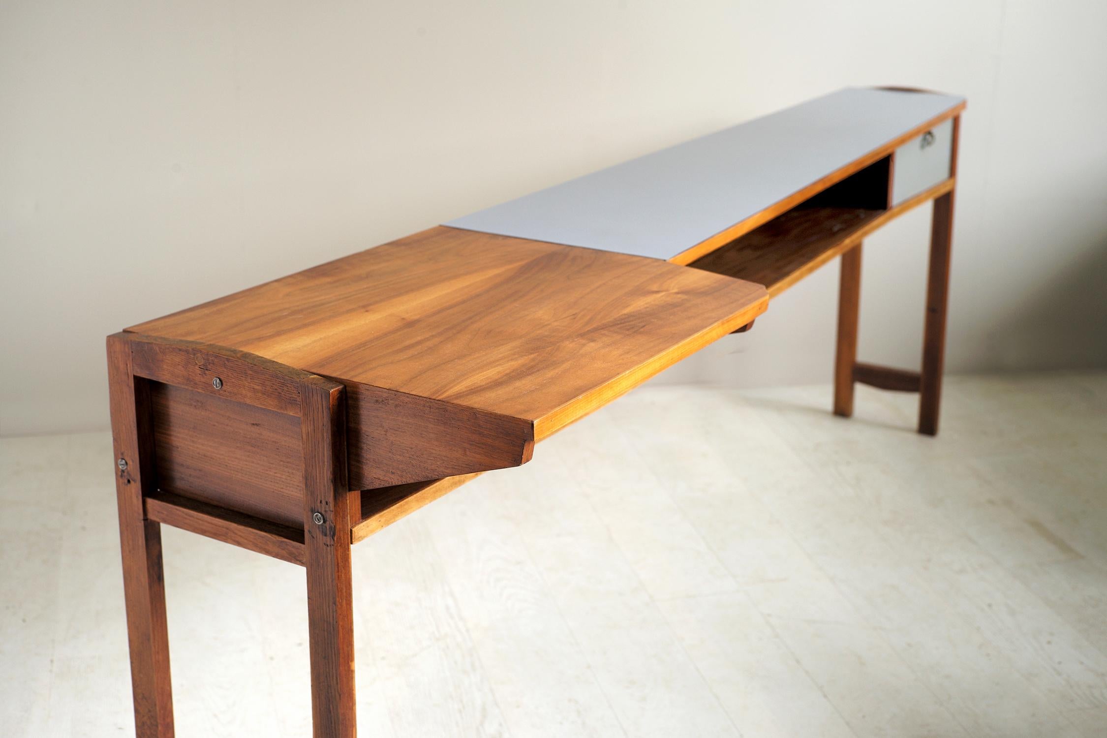 Console in Walnut and Formica, Italy, 1955 3