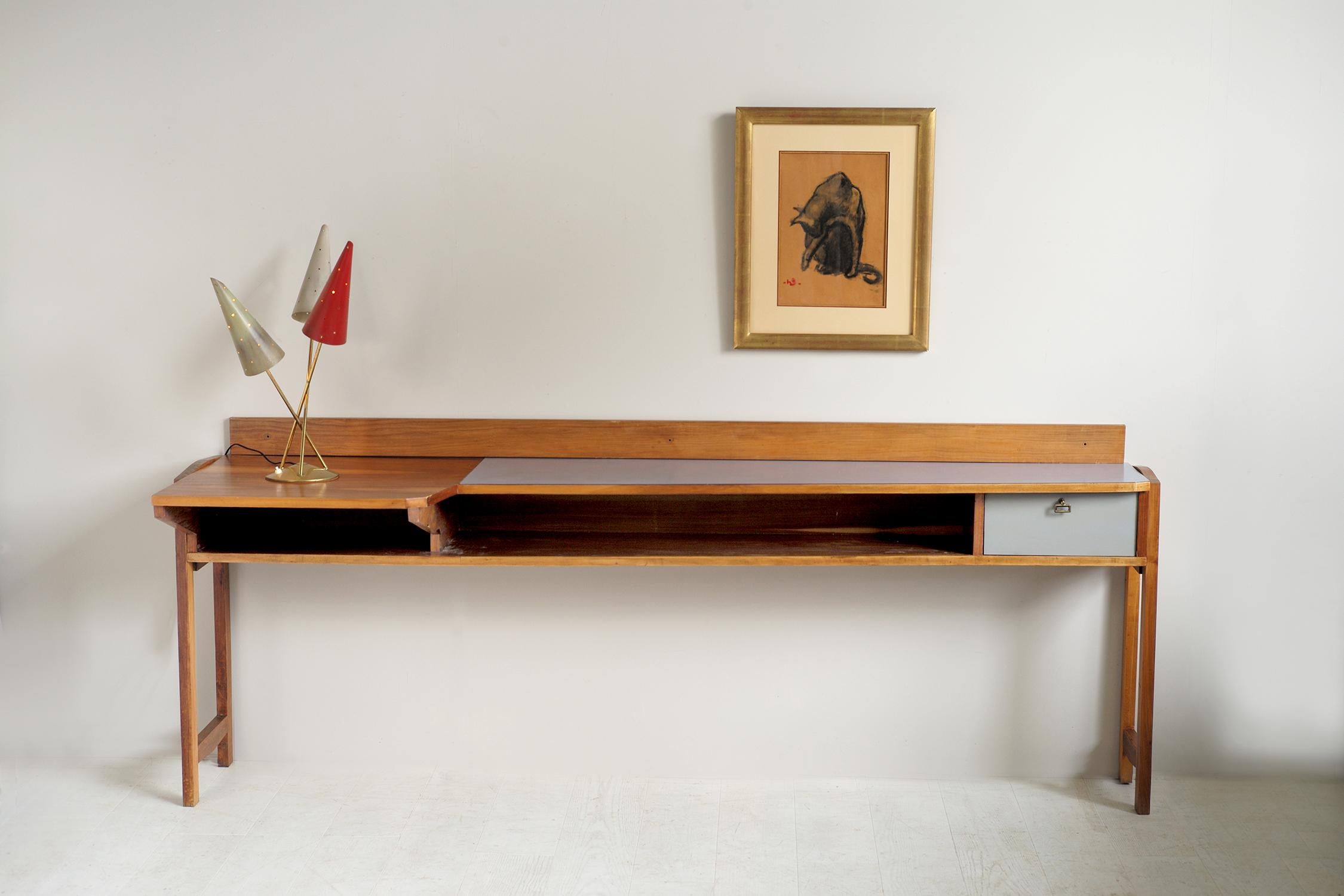 Console in Walnut and Formica, Italy, 1955 4