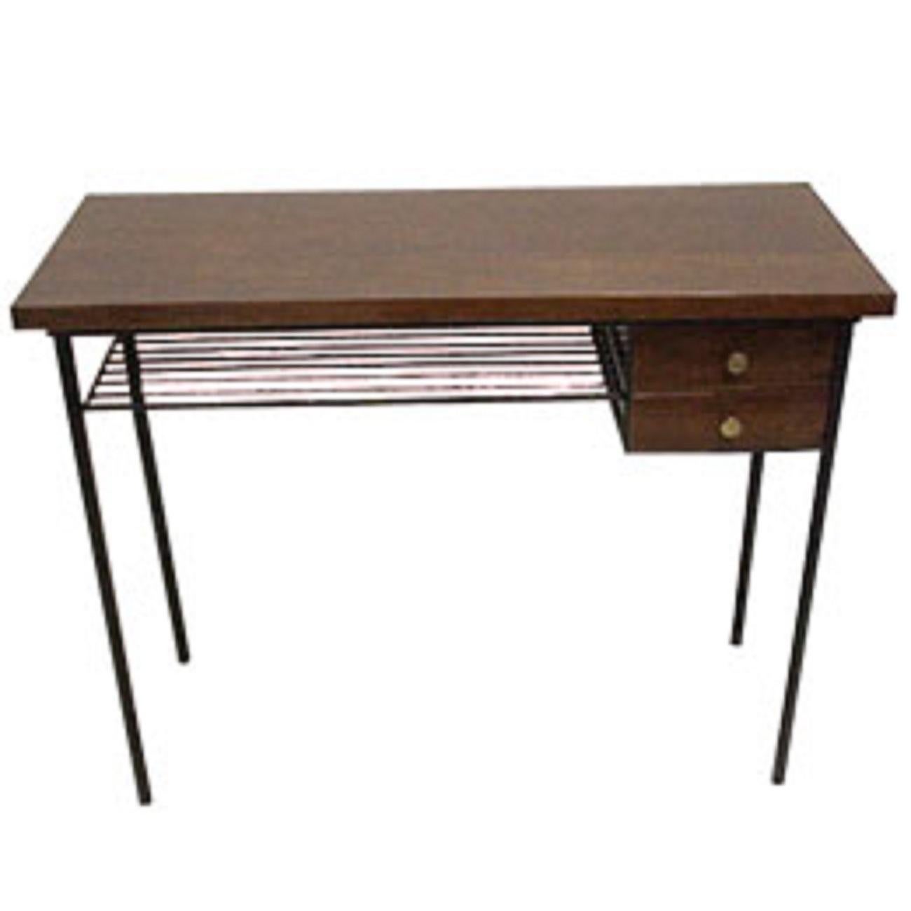 Italian Console in Wood and Iron, Italy 1930, Style, Art Deco For Sale