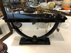 Console in Wood, France, 1920, Art Deco