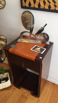 Console in Wood, French 1930, Style, Art Deco
