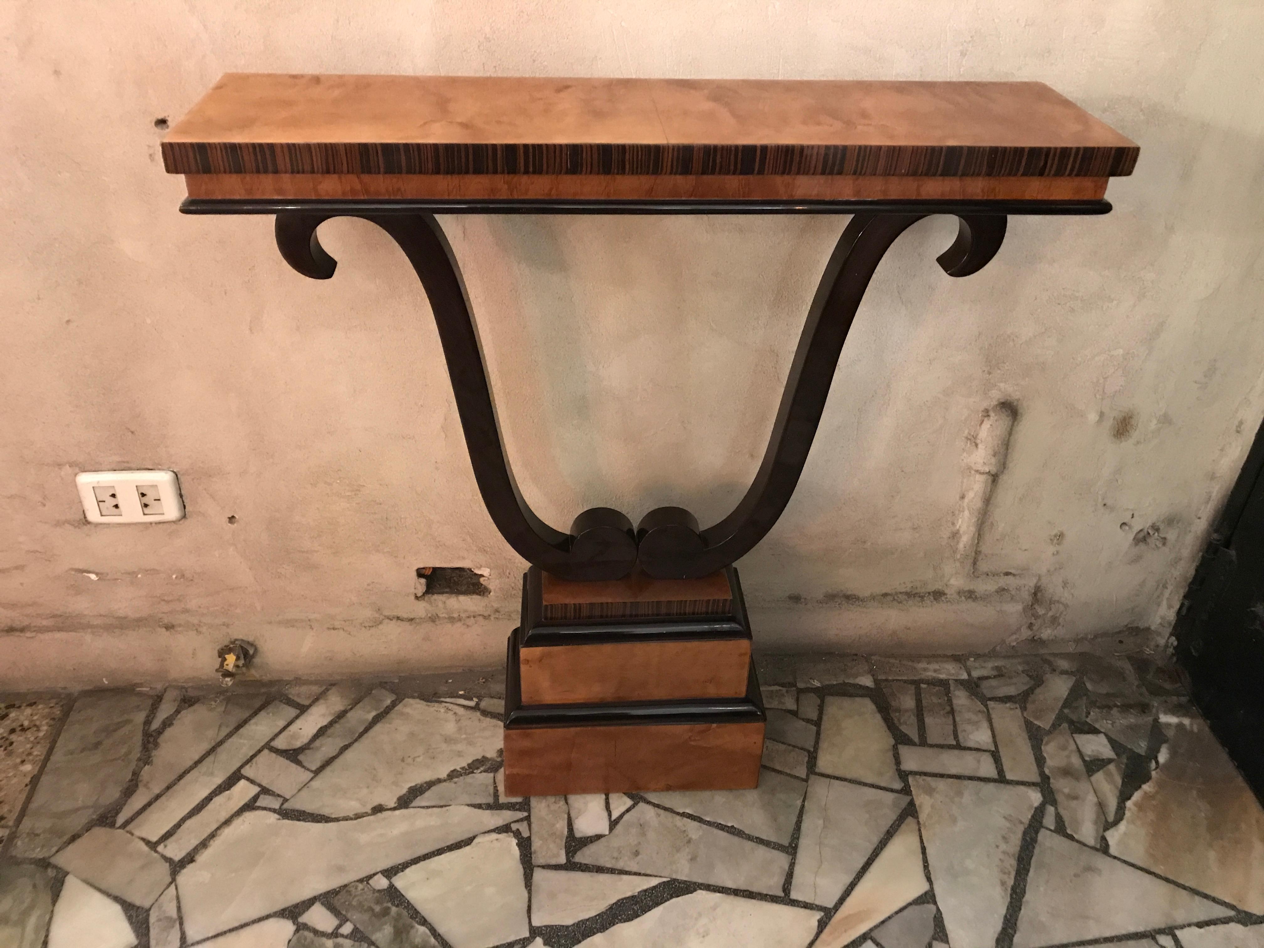 Console in Wood , Style: Art Deco , 1920 For Sale 2