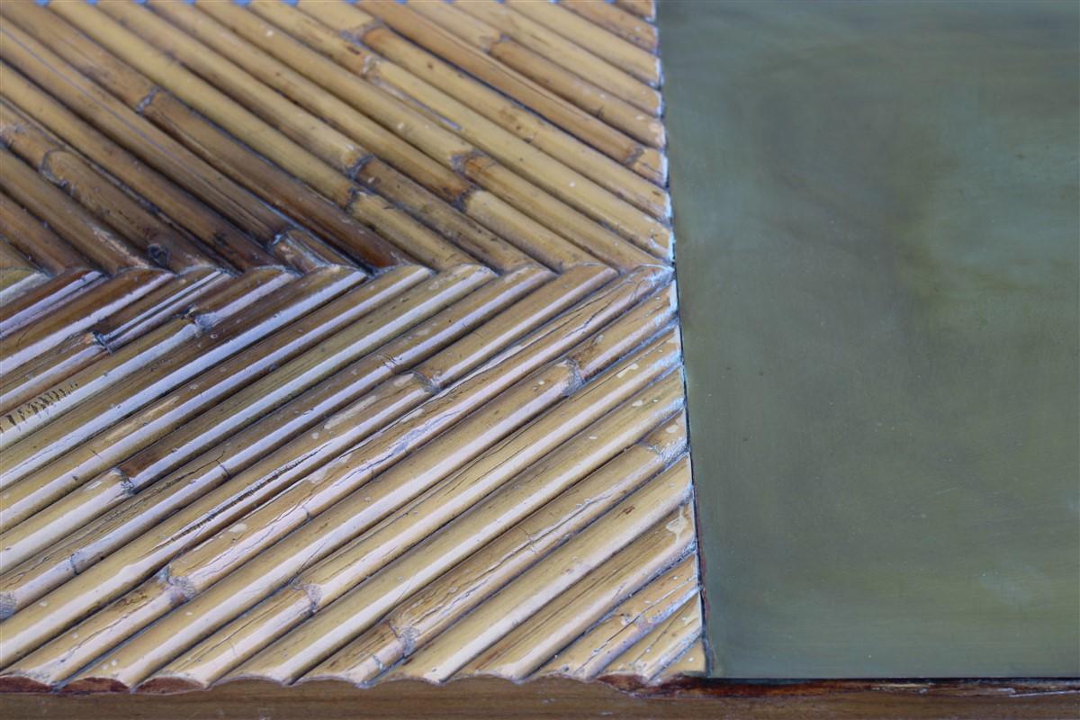 Konsole Italienisches Design Bambus und Messing 1970er  im Zustand „Gut“ im Angebot in Palermo, Sicily
