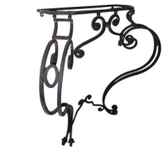 Console Jugendstil, Art Nouveau, Liberty in bronze and Iron, 1900, France