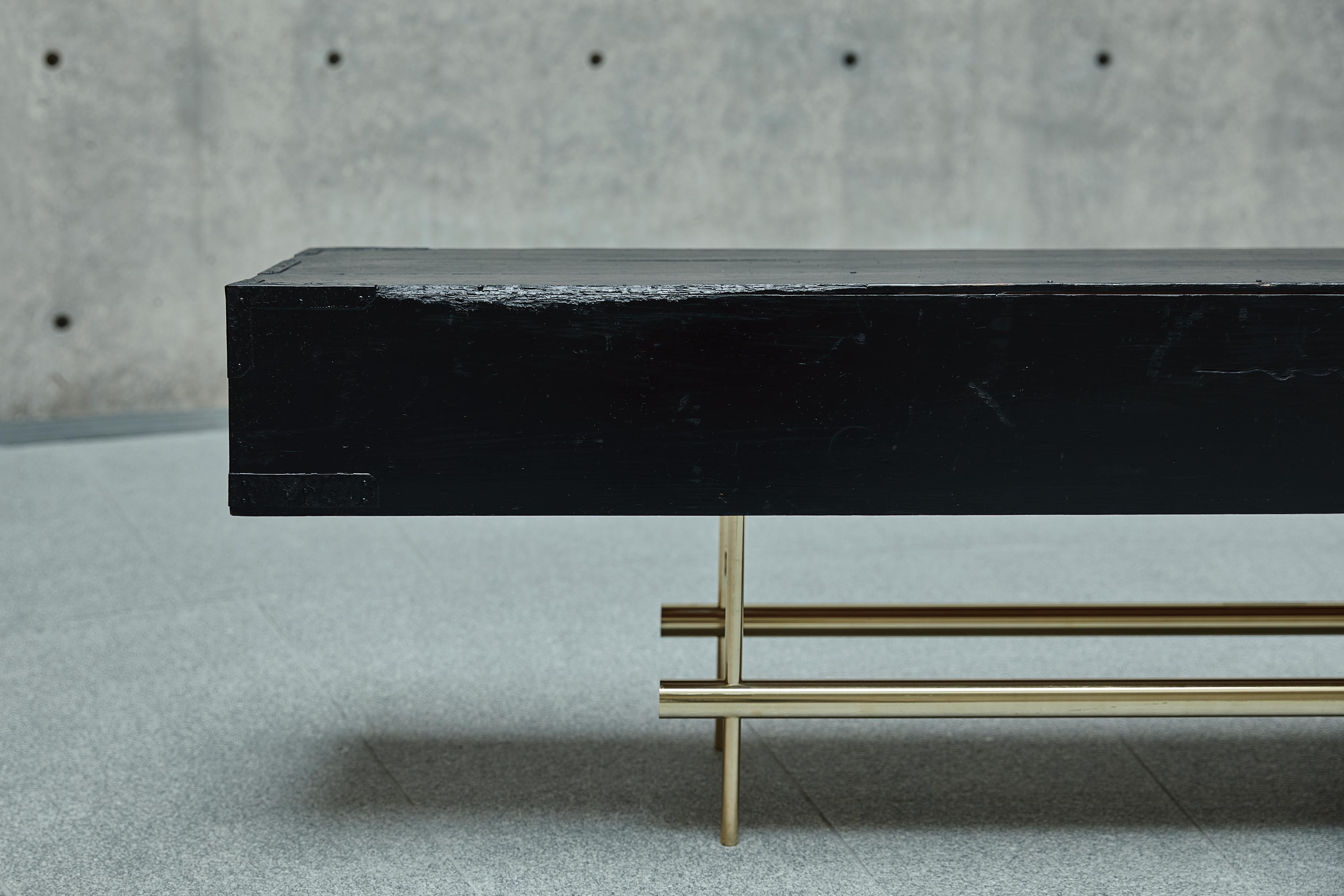 Peint Table console lumineuse Ryosuke Harashima contemporaine Zen Japanese Craft Mingei en vente