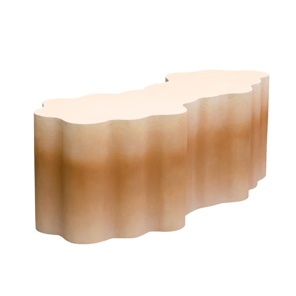 Altro Organic Form, Gradient Light Peach Console One of a Kind by MANUFACTURE XXI in vendita