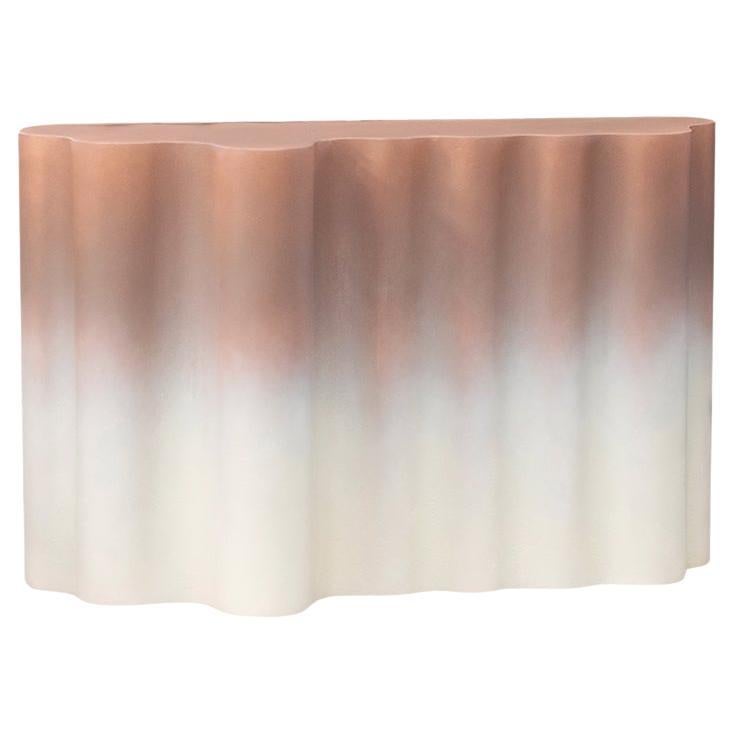 Organic Form, Gradient Light Peach Console One of a Kind by MANUFACTURE XXI