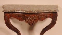 Console Louis XV in Walnut-18 ° Century