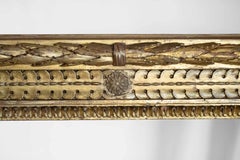 Console Louis XVI Period, White Marble, 18th Century