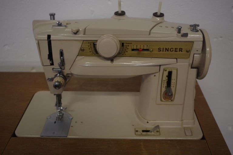 Console Electric Sewing Machine For Sale at 1stDibs | console sewing ...