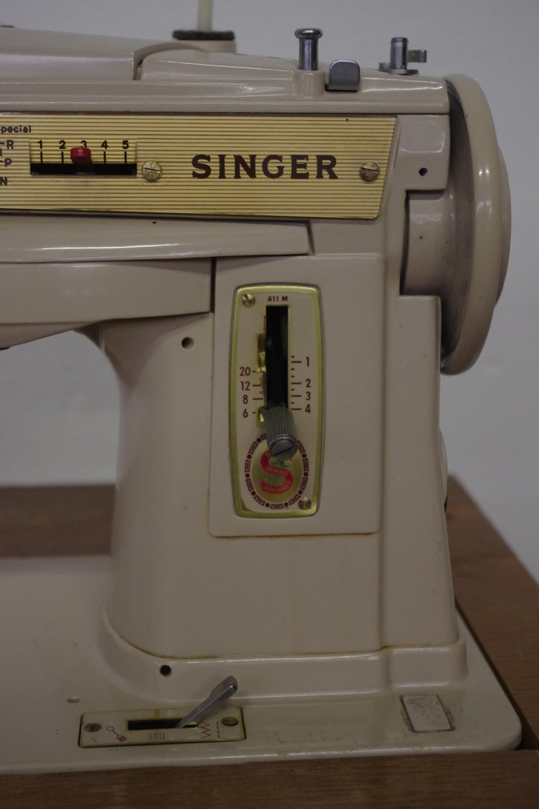 Console Electric Sewing Machine For Sale at 1stDibs