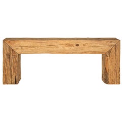 Console Made From Reclaimed Beam From Bass Family Farm Fishing Creek