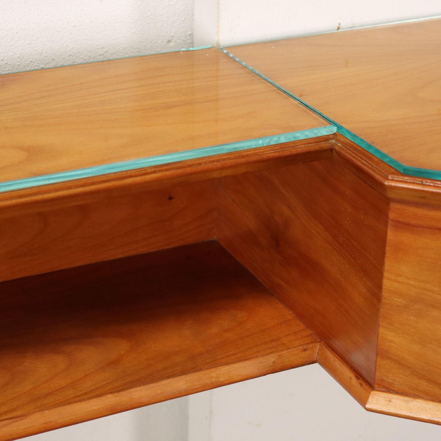 20th Century Console Maple Veneer, Italy, 1950s-1960s For Sale