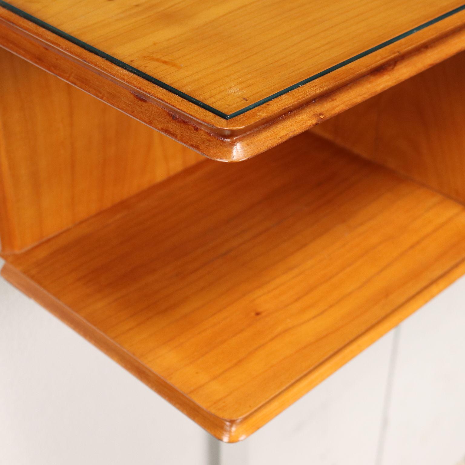 20th Century Console Maple Veneer, Italy, 1950s-1960s For Sale