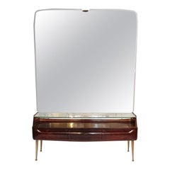 Console Mirror Table with Spider Legs by Vittorio Dassi, Italy, 1950s