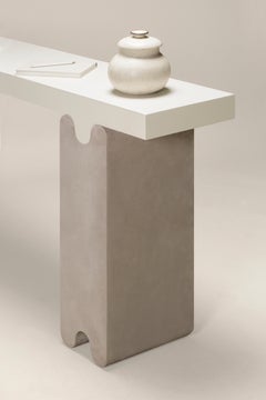 Consolle Nappa & Suede Francesco Balzano per Giobagnara Consolle in pelle ossidrica