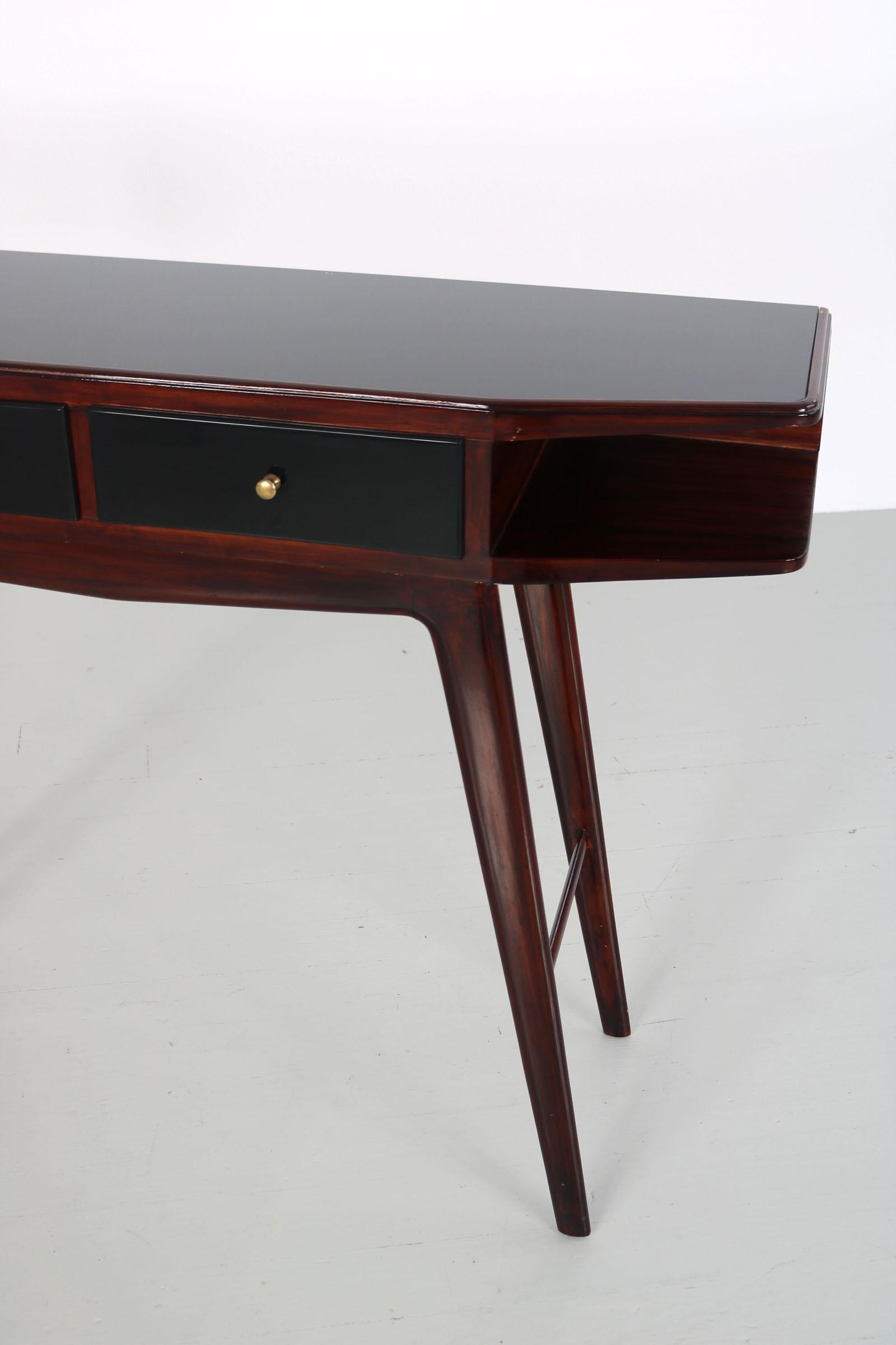 Console of Palisander Wood from the Italian, 1950s 2