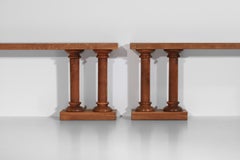 Console or decorative column elements in solid oak from the 1920s