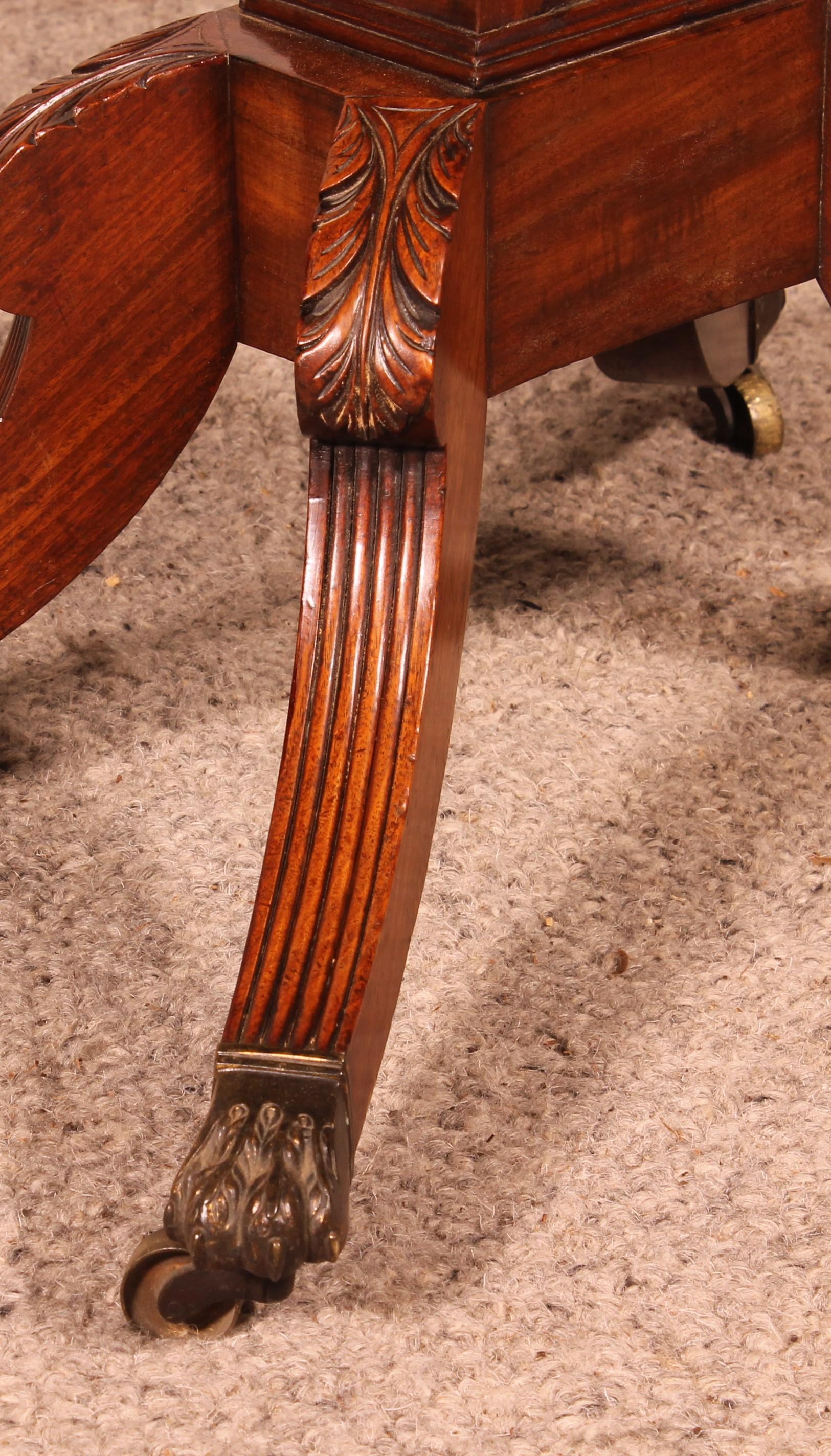 Console Or Games Table In Mahogany - Regency Period For Sale 2