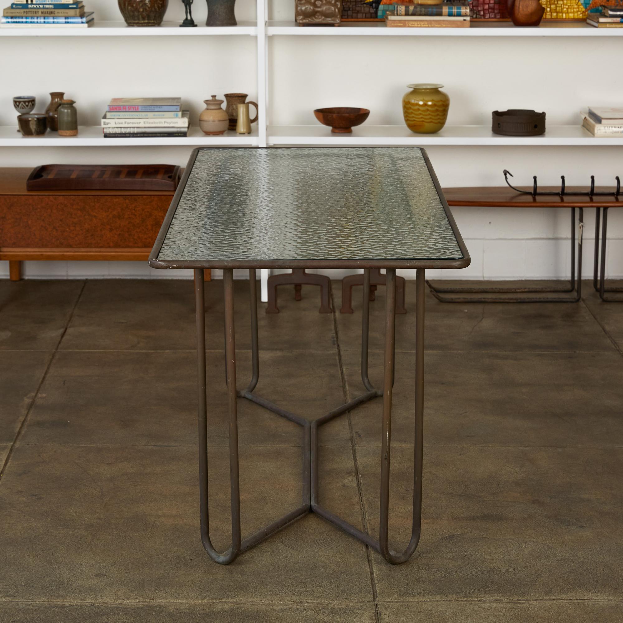 American Console or Narrow Dining Table by Walter Lamb for Brown Jordan