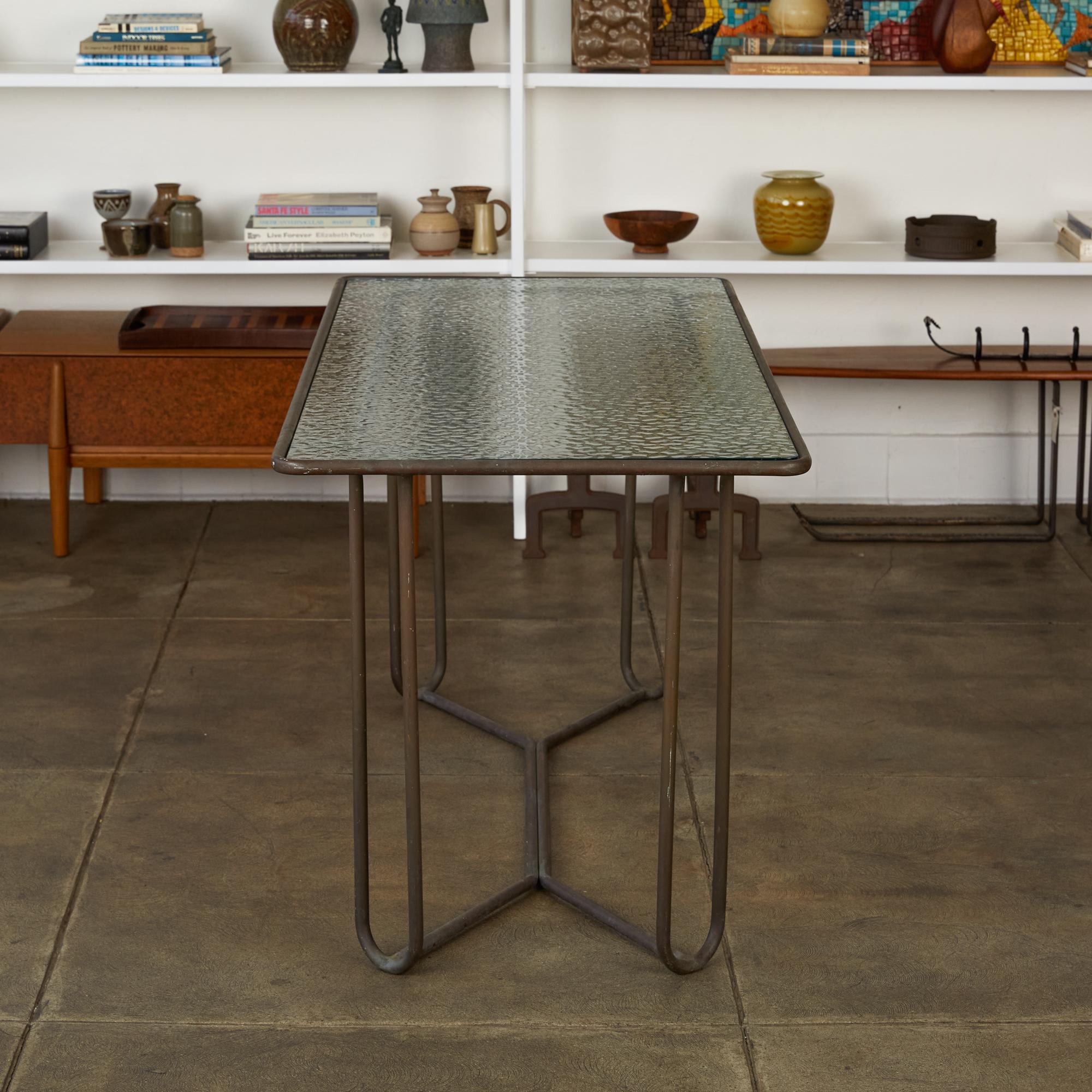 Console or Narrow Dining Table by Walter Lamb for Brown Jordan In Excellent Condition In Los Angeles, CA