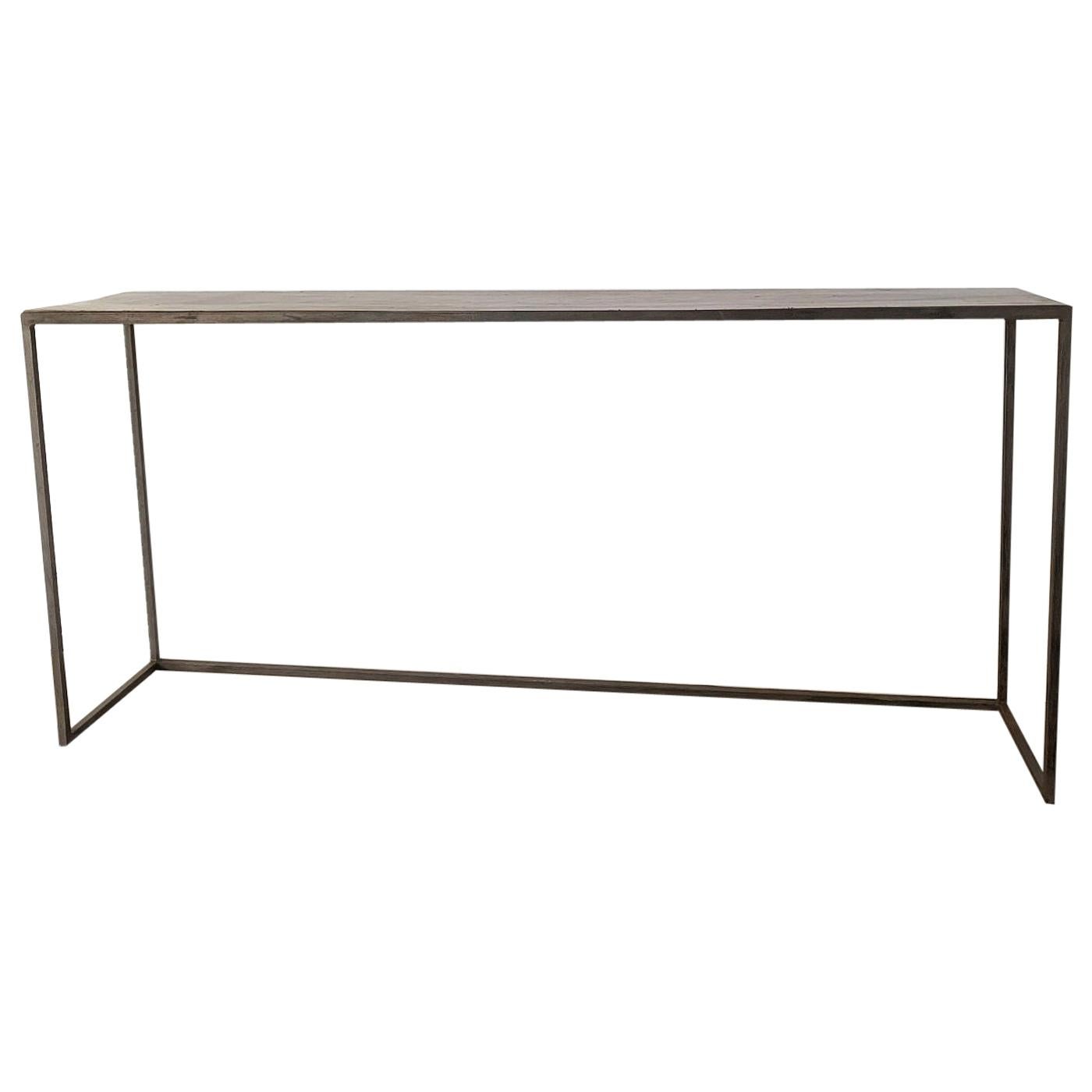Console Sidetable Reclaimed Walnut and Iron