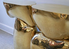 Polished Bronze Console by Pierre Ghattaz