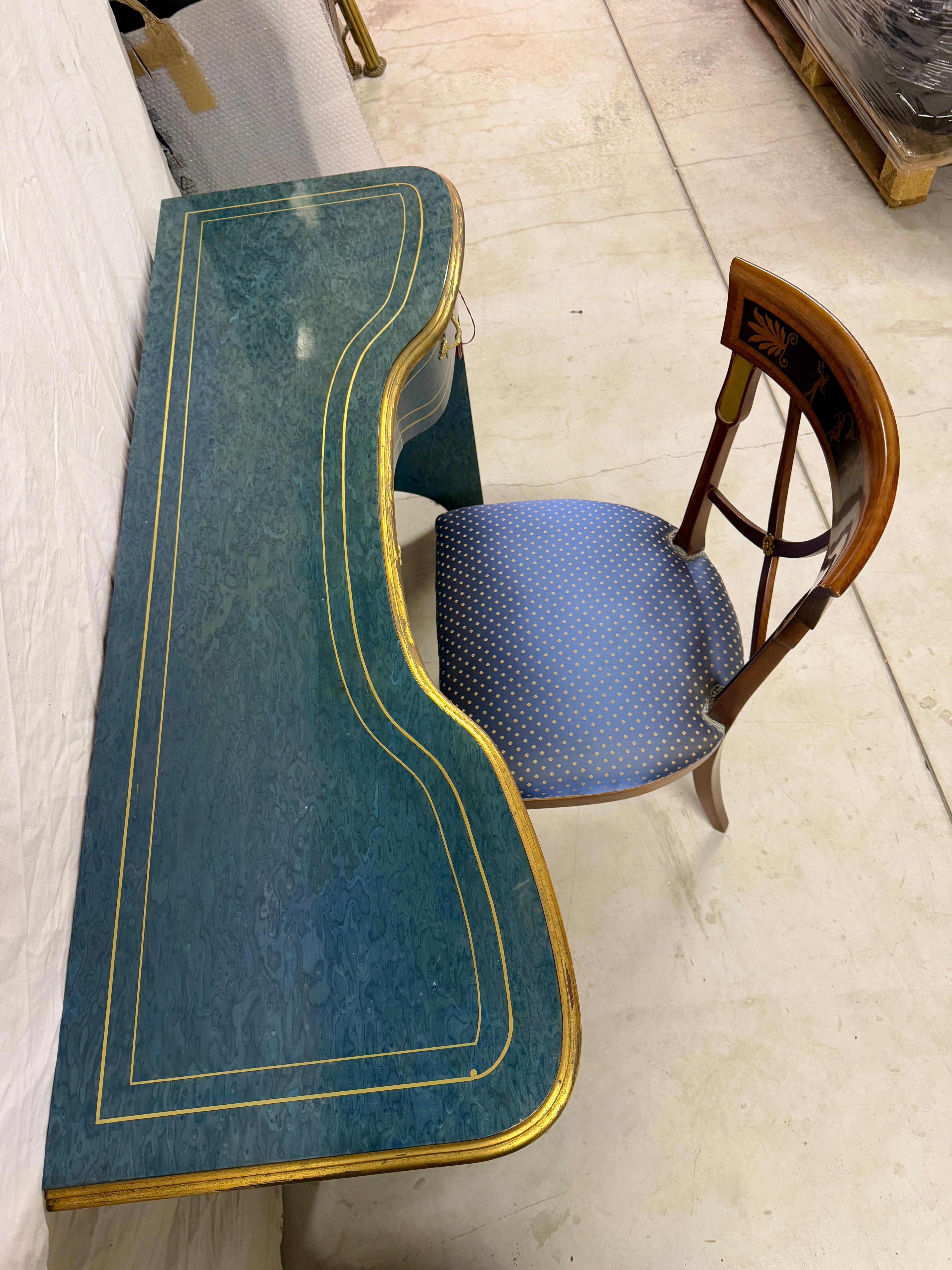 Console, bureau  avec chaise dans le style italien classique des années 90 en vente 12
