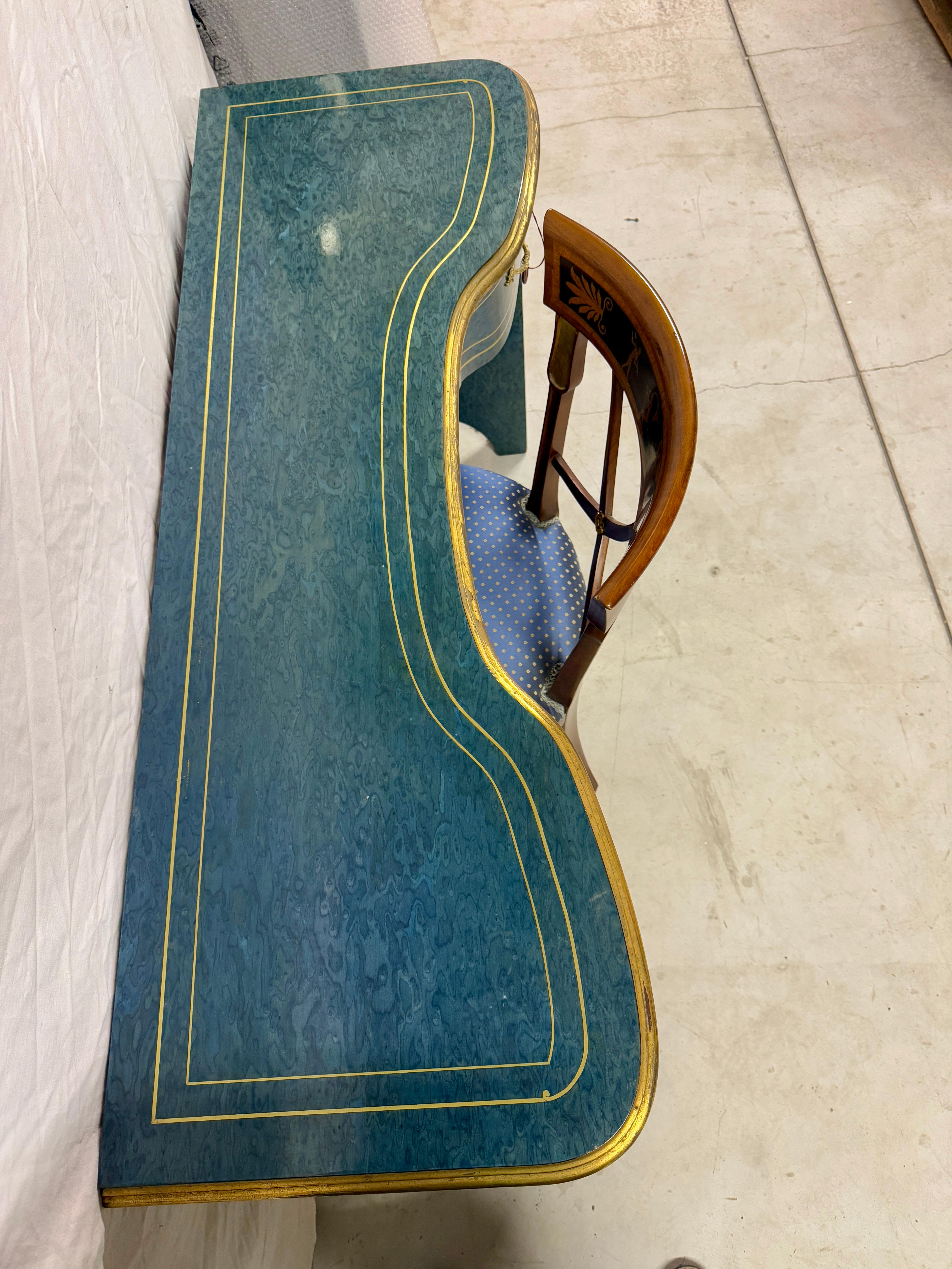 Console, bureau  avec chaise dans le style italien classique des années 90 en vente 13