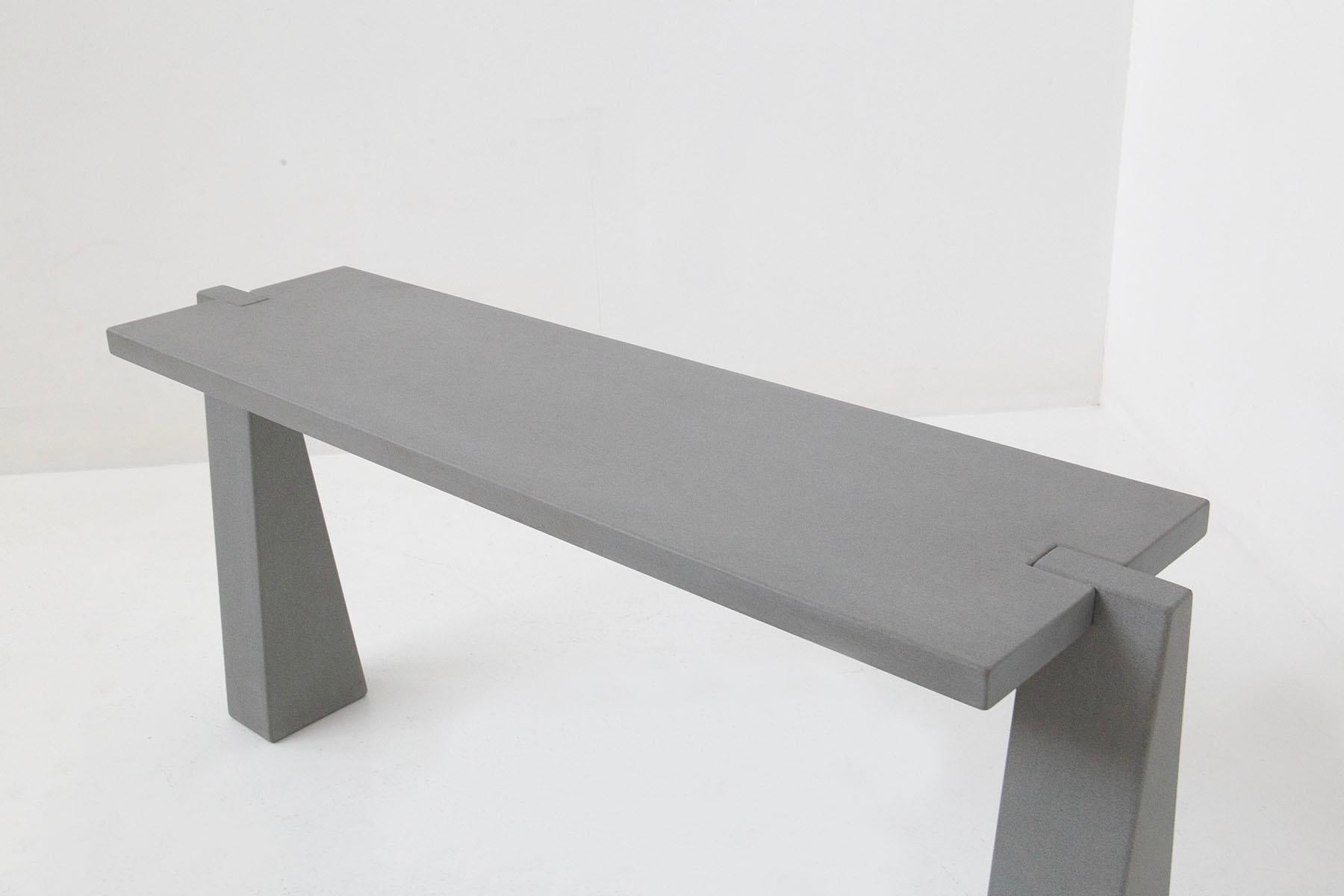 Console Serena Stone Table Design Angelo Mangiarotti 3