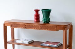 Console Servante en cerisier avec trois tiroirs