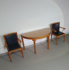 Console set architect Charles Vandenhove 3 x chair / table